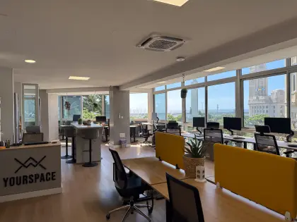 Recepción y zona de trabajo